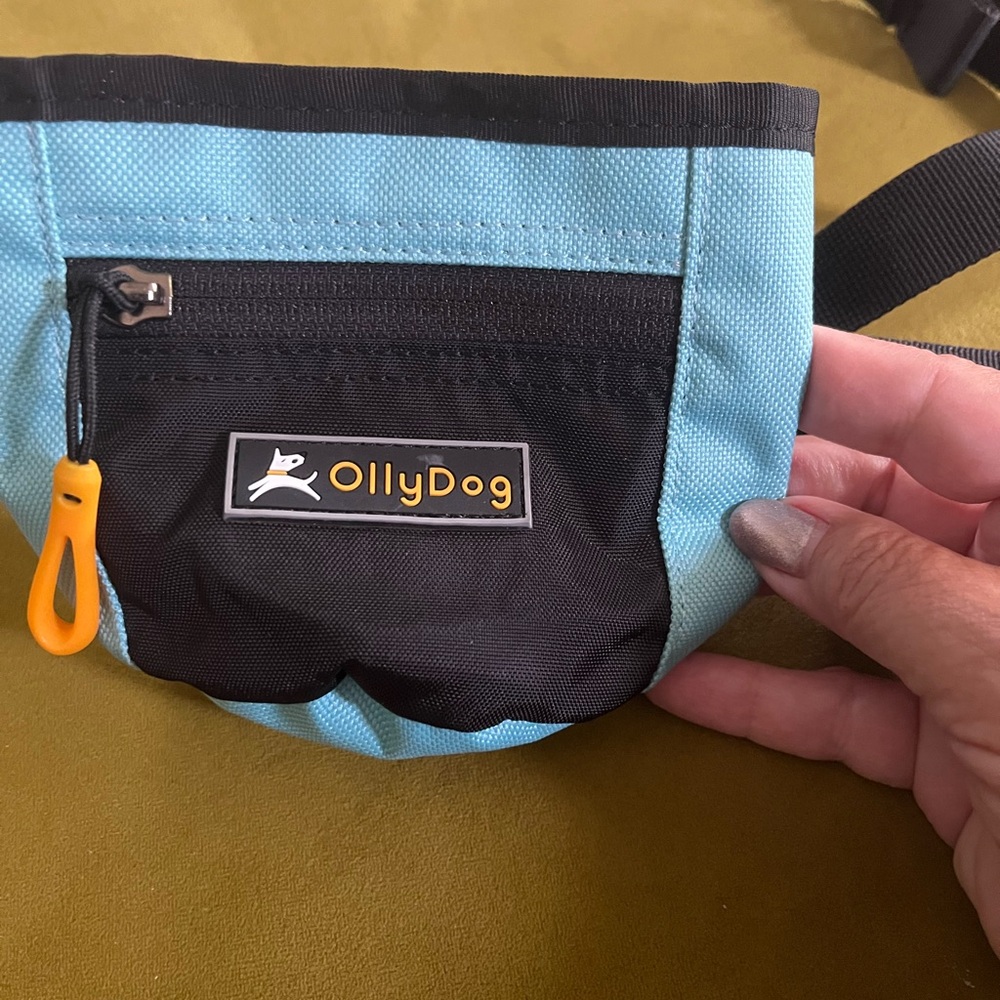 Blue and Black Olly Dog Treat Pouch